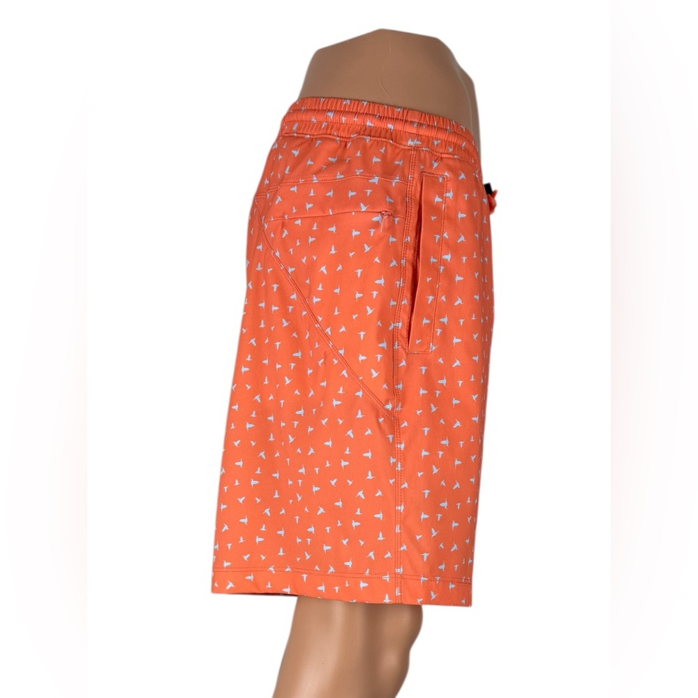 Bird Dogs 2XL Inner Banks Lined Swim Trunks Shorts Orange Drawstring Waist EUC - Picture 6 of 9